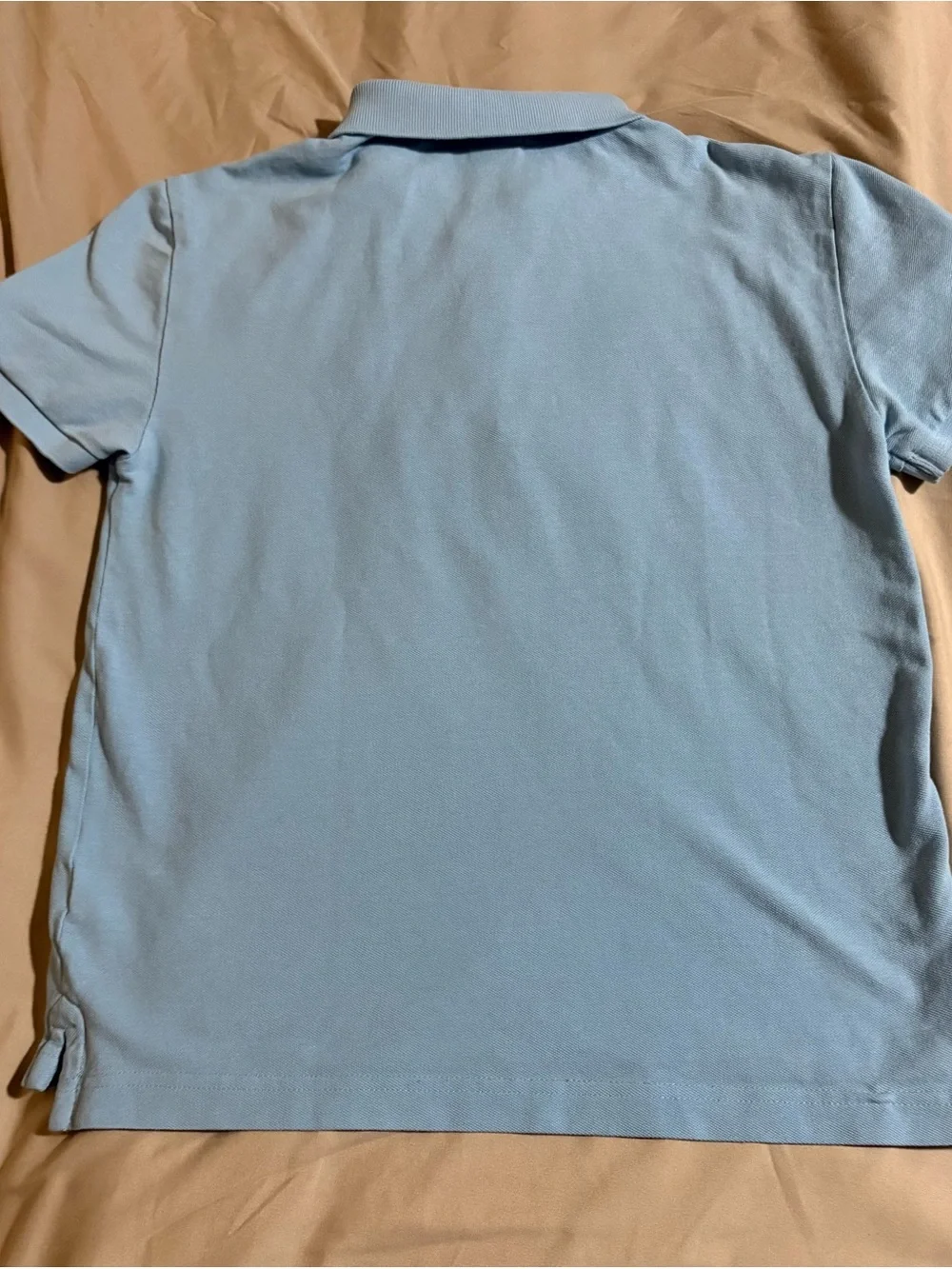 U.S. Polo Assn. Boys Light Blue Polo Shirt Embroidered Logo Size L 10-12